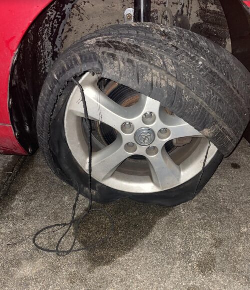 February 1st – New Month and Flat Tire #2